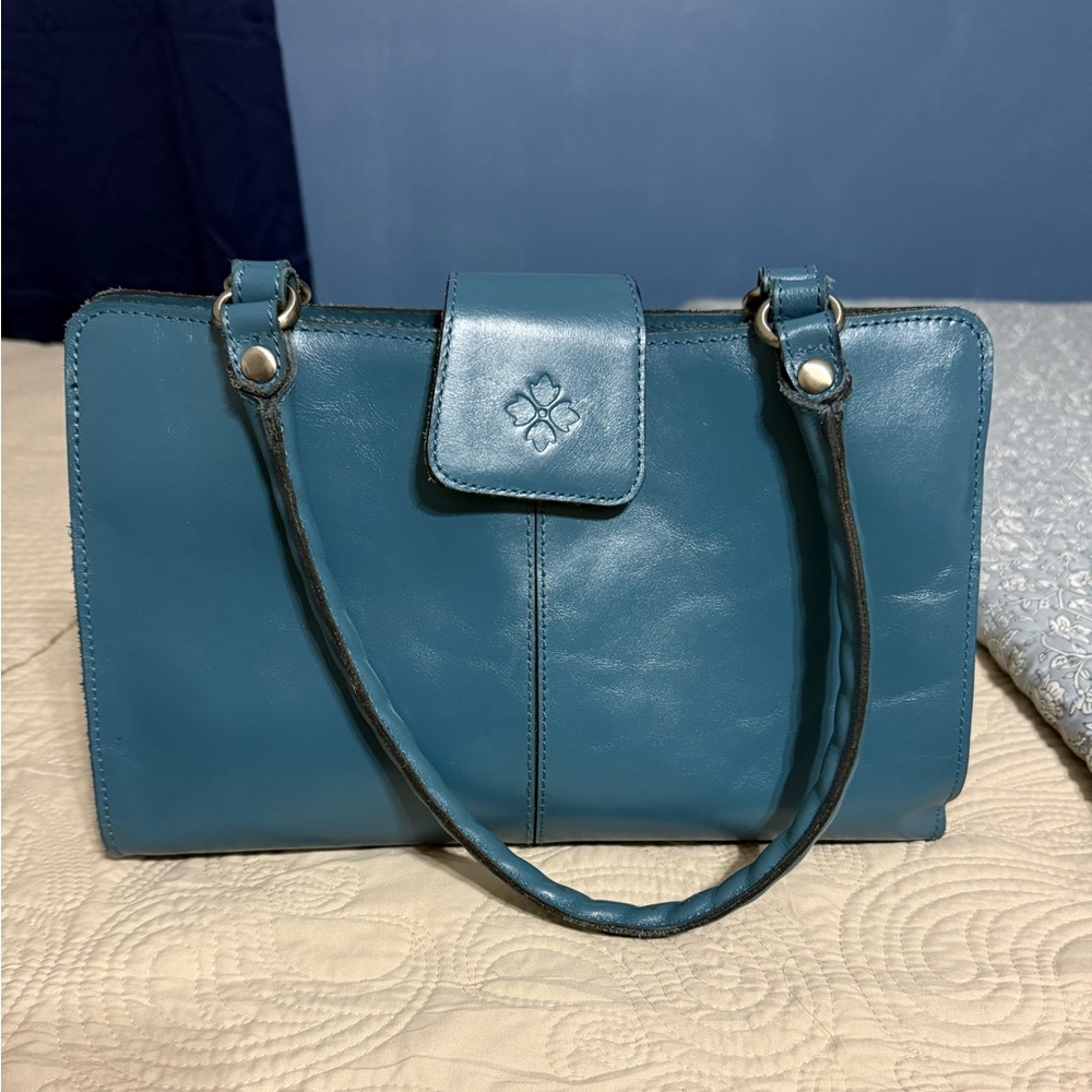 Blue Leather Women's Bag